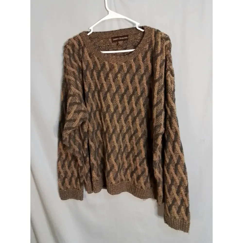 Liberty Sweaters  brown and gray men sweater